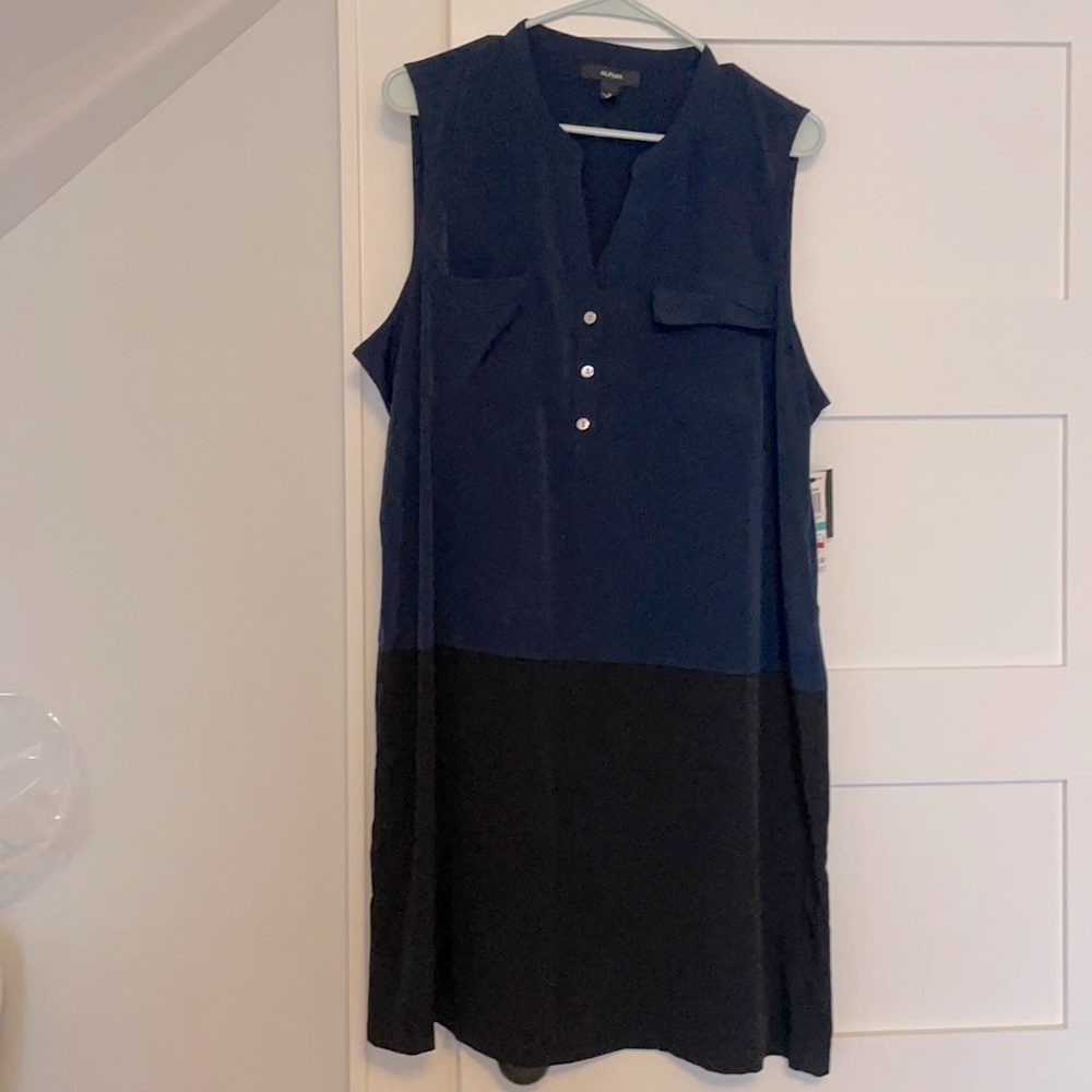 NWT Alfani Color block Shirt Dress
